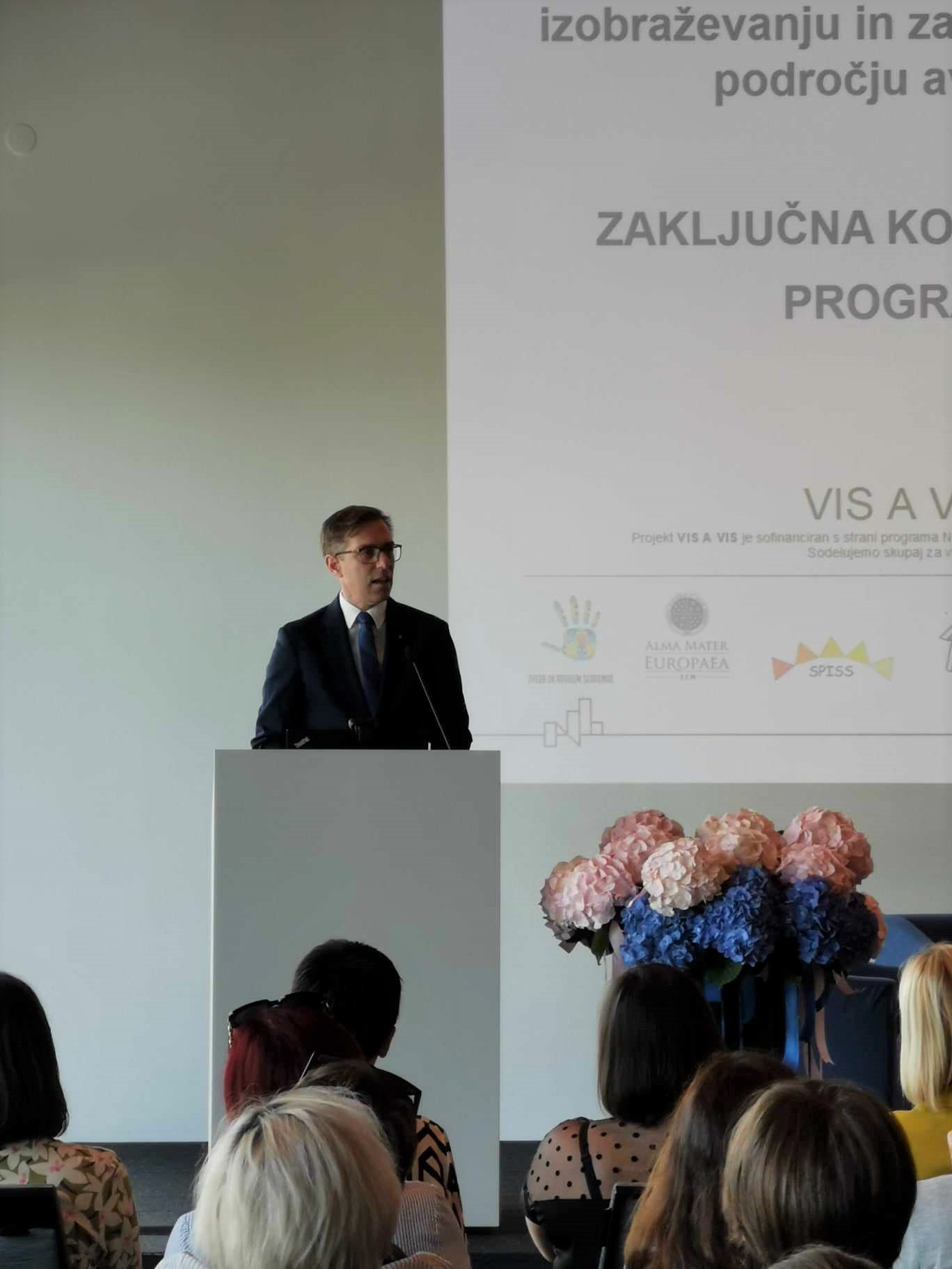 Mag. Marko Koprivc during his opening speech.